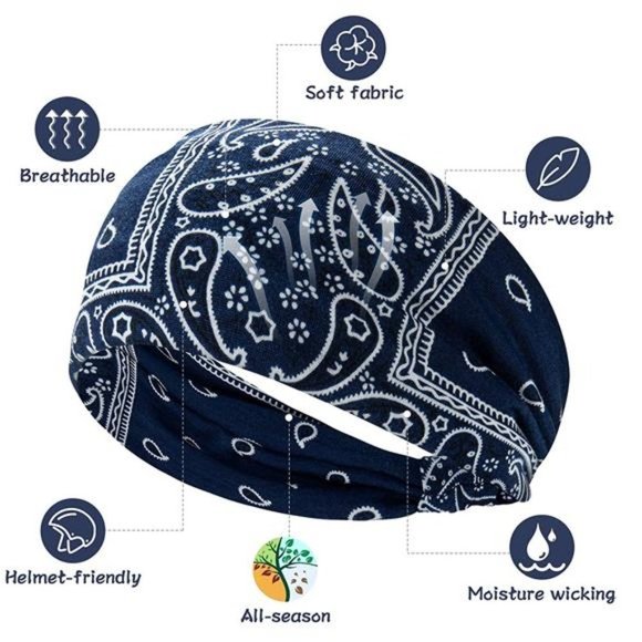 3 Pack Wide Boho Headbands - Picture 3 of 4